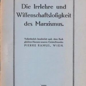 خرید و دانلود نسخه کامل کتاب Die Irrlehre und Wissenschaftslosigkeit des Marxismus