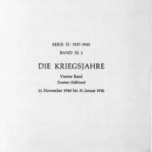 خرید و دانلود نسخه کامل کتاب DIE KRIEGSJAHRE : 13. November 1940 bis 31. Januar 1941