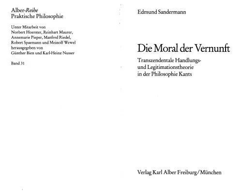 خرید و دانلود نسخه کامل کتاب Die Moral der Vernunft. Transzendentale Handlungs- und Legitimationstheorie in der Philosophie Kants_68fd19aad7bc5.jpeg خرید و دانلود نسخه کامل کتاب Die Moral der Vernunft. Transzendentale Handlungs- und Legitimationstheorie in der Philosophie Kants