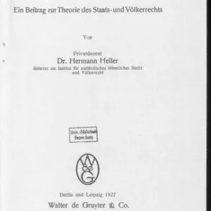 خرید و دانلود نسخه کامل کتاب Die Souveränität: Ein Beitrag zur Theorie des Staats- und Völkerrechts