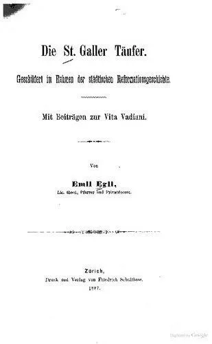 خرید و دانلود نسخه کامل کتاب Die St. Galler Täufer. Geschildert im Rahmen der städtischen Reformationsgeschichte_68cec0e54a583.jpeg خرید و دانلود نسخه کامل کتاب Die St. Galler Täufer. Geschildert im Rahmen der städtischen Reformationsgeschichte