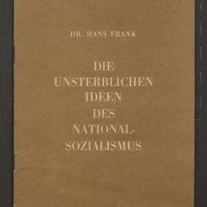 خرید و دانلود نسخه کامل کتاب Die unsterblichen Ideen des Nationalsozialismus