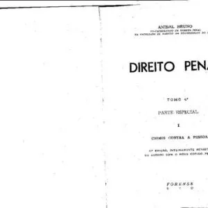 خرید و دانلود نسخه کامل کتاب Direito Penal, tomo 4º: Parte Especial I: Crimes contra a pessoa