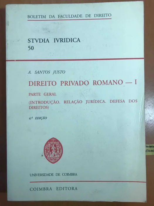 خرید و دانلود نسخه کامل کتاب Direito Privado Romano — I: Parte Geral (introdução, relação jurídica, defesa dos direitos)_6918e9f854d6f.jpeg خرید و دانلود نسخه کامل کتاب Direito Privado Romano — I: Parte Geral (introdução, relação jurídica, defesa dos direitos)