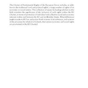 خرید و دانلود نسخه کامل کتاب Economic and Social Rights Under the EU Charter of Fundamental Rights: A Legal Perspective
