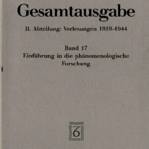 خرید و دانلود نسخه کامل کتاب Einführung in die phänomenologische Forschung (Wintersemester 1923/24)