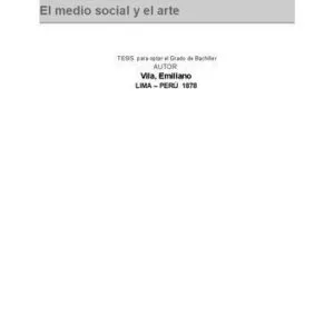 خرید و دانلود نسخه کامل کتاب El medio social y el arte