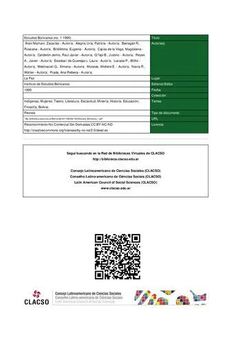 خرید و دانلود نسخه کامل کتاب Estudios Bolivianos 1. Informe de investigación gestión 94_68e3654a31eb3.jpeg خرید و دانلود نسخه کامل کتاب Estudios Bolivianos 1. Informe de investigación gestión 94