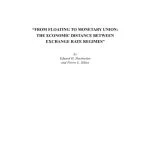 خرید و دانلود نسخه کامل کتاب From Floating to Monetary Union: The Economic Distance between Exchange Rate Regimes