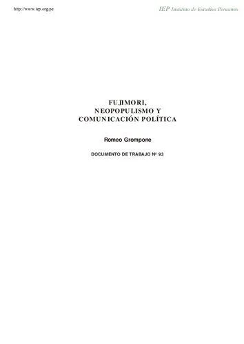 خرید و دانلود نسخه کامل کتاب Fujimori, neopopulismo y comunicación política_68e8a5be88828.jpeg خرید و دانلود نسخه کامل کتاب Fujimori, neopopulismo y comunicación política