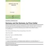 خرید و دانلود نسخه کامل کتاب Germany and the Germans from an American Point of View