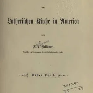 خرید و دانلود نسخه کامل کتاب Geschichte der Lutherischen Kirche in America