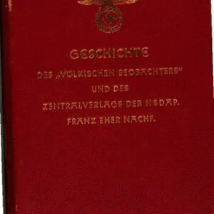 خرید و دانلود نسخه کامل کتاب Geschichte des „Völkischen Beobachters” und des Zentralverlages der NSDAP. Franz Eher Nachf.