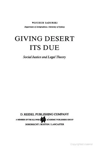 خرید و دانلود نسخه کامل کتاب Giving Desert Its Due: Social Justice and Legal Theory_68e4ed7979f49.jpeg خرید و دانلود نسخه کامل کتاب Giving Desert Its Due: Social Justice and Legal Theory
