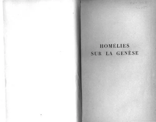 خرید و دانلود نسخه کامل کتاب Homélies sur la Genèse_68dfdd3058688.jpeg خرید و دانلود نسخه کامل کتاب Homélies sur la Genèse