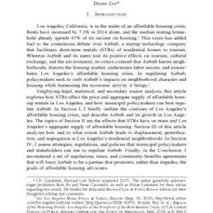 خرید و دانلود نسخه کامل کتاب How Airbnb Short-Term Rentals Exacerbate Los Angeles’s Affordable Housing Crisis: Analysis and Policy Recommendations