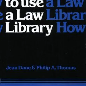 خرید و دانلود نسخه کامل کتاب How to Use a Law Library (1979)