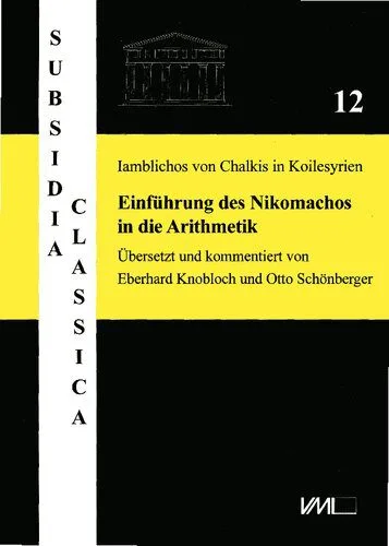 خرید و دانلود نسخه کامل کتاب Iamblichos von Chalkis in Koilesyrien: über die Einführung des Nikomachos in die Arithmetik_68fa40909687e.jpeg خرید و دانلود نسخه کامل کتاب Iamblichos von Chalkis in Koilesyrien: über die Einführung des Nikomachos in die Arithmetik