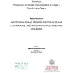 خرید و دانلود نسخه کامل کتاب Importancia de las técnicas agrícolas de las comunidades quechuas para las sostenibilidad ecológica