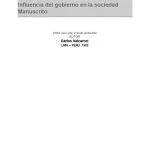 خرید و دانلود نسخه کامل کتاب Influencia del gobierno en la sociedad. Manuscrito