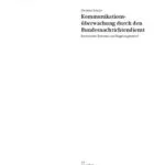 خرید و دانلود نسخه کامل کتاب Kommunikationsüberwachung durch den Bundesnachrichtendienst : Rechtlicher Rahmen und Regelungsbedarf