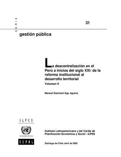 خرید و دانلود نسخه کامل کتاب La descentralización en el Perú a inicios del siglo XXI: de la reforma institucional al desarrollo territorial_68e6b2bc14a1c.jpeg خرید و دانلود نسخه کامل کتاب La descentralización en el Perú a inicios del siglo XXI: de la reforma institucional al desarrollo territorial