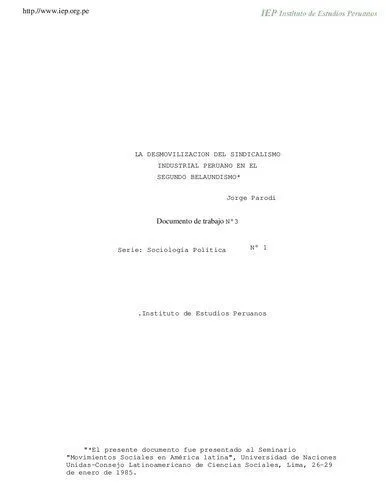 خرید و دانلود نسخه کامل کتاب La desmovilización del sindicalismo industrial peruano en el segundo belaundismo_68f83f057a2a2.jpeg خرید و دانلود نسخه کامل کتاب La desmovilización del sindicalismo industrial peruano en el segundo belaundismo