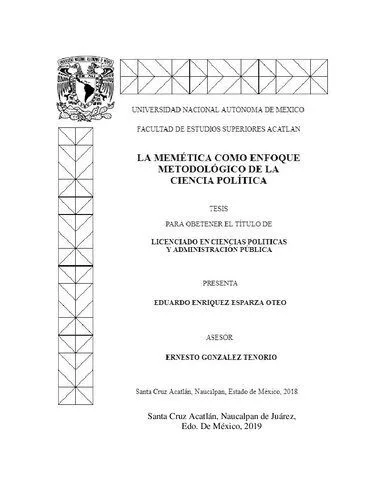 خرید و دانلود نسخه کامل کتاب La Memética como Enfoque Metodológico de la Ciencia Política_68e6eea86143e.jpeg خرید و دانلود نسخه کامل کتاب La Memética como Enfoque Metodológico de la Ciencia Política