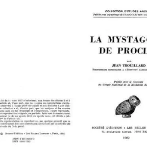 خرید و دانلود نسخه کامل کتاب La mystagogie de Proclos