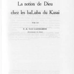 خرید و دانلود نسخه کامل کتاب La notion de Dieu chez les baLuba du Kasai