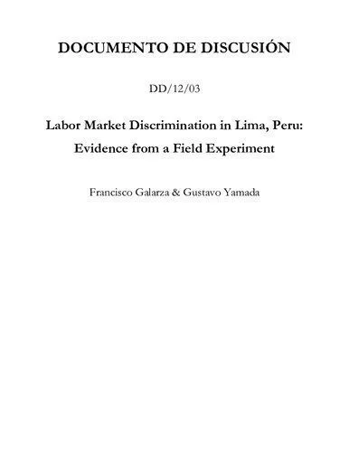 خرید و دانلود نسخه کامل کتاب Labor Market Discrimination in Lima, Peru: Evidence from a Field Experiment_68f88cfe524f1.jpeg خرید و دانلود نسخه کامل کتاب Labor Market Discrimination in Lima, Peru: Evidence from a Field Experiment
