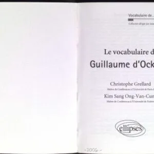 خرید و دانلود نسخه کامل کتاب Le vocabulaire de Guillaume d’Ockham