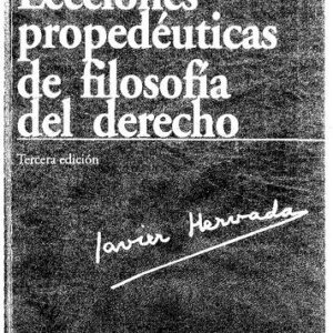 خرید و دانلود نسخه کامل کتاب Lecciones Propedéuticas de Filosofia del Derecho