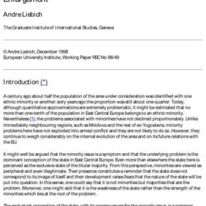 خرید و دانلود نسخه کامل کتاب Liebich Andre, Ethnic Minorities and Long-Term Implications of EU Enlargement