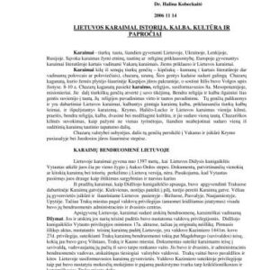 خرید و دانلود نسخه کامل کتاب Lietuvos karaimai. Istorija. Kalba.