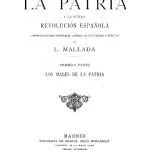 خرید و دانلود نسخه کامل کتاب Los males de la patria y la futura revolución española. Primera parte