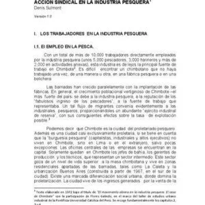 خرید و دانلود نسخه کامل کتاب Los trabajadores, el movimiento obrero y la acción sindical en la industria pesquera (Perú) [INCOMPLETO, Caps. 2, 3, 4]