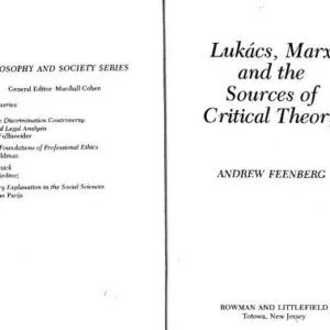 خرید و دانلود نسخه کامل کتاب Lukács, Marx and the Sources of Critical Theory