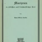 خرید و دانلود نسخه کامل کتاب Martyrien in jüdischer und frühchristlicher Zeit