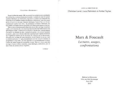 خرید و دانلود نسخه کامل کتاب Marx & Foucault. Lectures, usages, confrontations_6906d0a0c1939.jpeg خرید و دانلود نسخه کامل کتاب Marx & Foucault. Lectures, usages, confrontations
