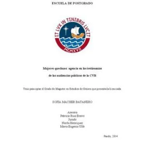 خرید و دانلود نسخه کامل کتاب Mujeres quechuas: agencia en los testimonios de las audiencias públicas de la CVR (Comisión de la Verdad y Reconciliación)