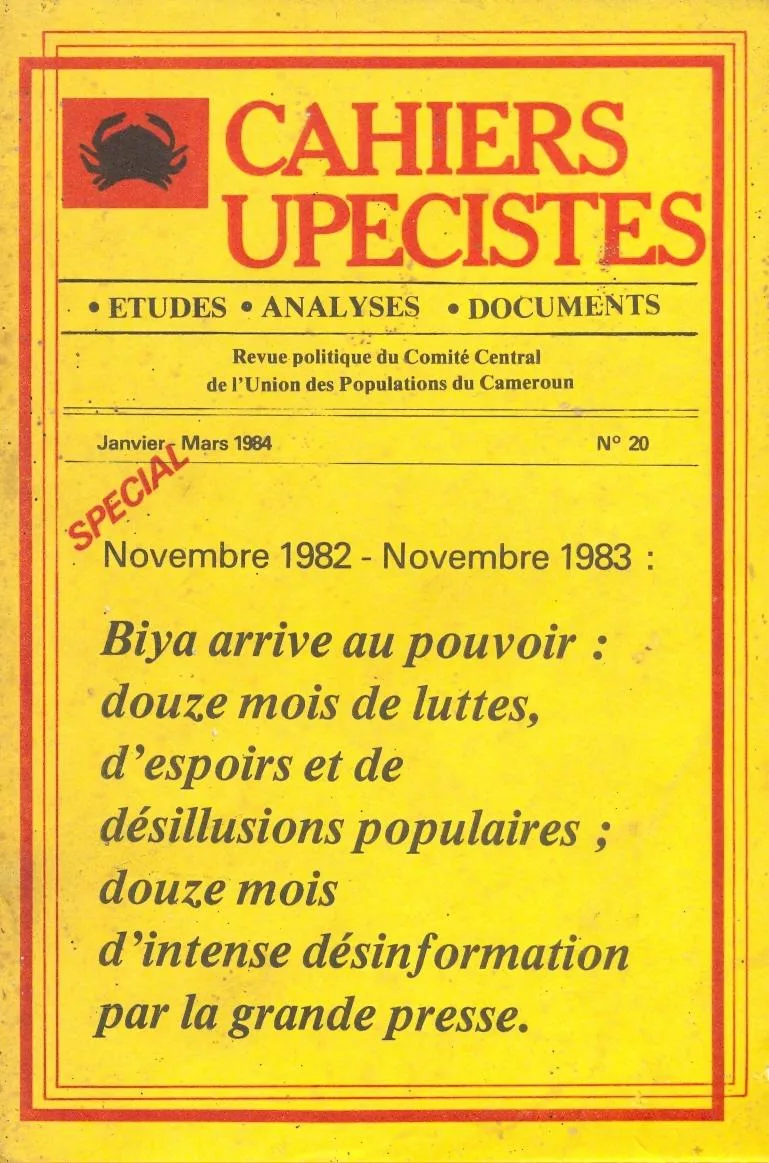 خرید و دانلود نسخه کامل کتاب Novembre 1982 – Novembre 1983 : BIYA arrive au pouvoir. Douze mois de luttes, d’espoirs et de désillusions populaires ; Douze mois d’intense désinformation par la grande presse._68e76380e058f.jpeg خرید و دانلود نسخه کامل کتاب Novembre 1982 – Novembre 1983 : BIYA arrive au pouvoir. Douze mois de luttes, d’espoirs et de désillusions populaires ; Douze mois d’intense désinformation par la grande presse.