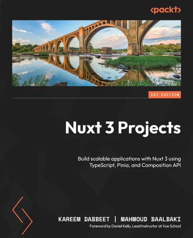 خرید و دانلود نسخه کامل کتاب
Nuxt 3 Projects: Build scalable applications with Nuxt 3 using TypeScript, Pinia, and Composition API_6a5dd09749407.webp خرید و دانلود نسخه کامل کتاب
Nuxt 3 Projects: Build scalable applications with Nuxt 3 using TypeScript, Pinia, and Composition API سورنا بوک - تصویر 1