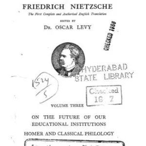 خرید و دانلود نسخه کامل کتاب On the Future of Our Educational Institutions. Homer and Classical Philology