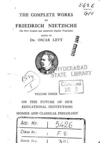 خرید و دانلود نسخه کامل کتاب On the Future of Our Educational Institutions. Homer and Classical Philology_68fdbb4bcc394.jpeg خرید و دانلود نسخه کامل کتاب On the Future of Our Educational Institutions. Homer and Classical Philology
