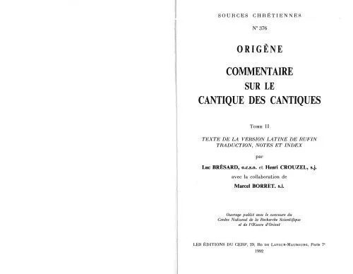 خرید و دانلود نسخه کامل کتاب Origène: Commentaire sur le Cantique des Cantiques. Tome II. Texte de la version latine de Rufin. Traduction, Notes et Index_68cf073ea90be.jpeg خرید و دانلود نسخه کامل کتاب Origène: Commentaire sur le Cantique des Cantiques. Tome II. Texte de la version latine de Rufin. Traduction, Notes et Index