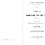 خرید و دانلود نسخه کامل کتاب Origène : Commentaire sur saint Jean, Livres VI et X, tome II