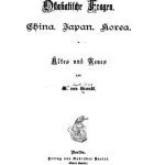 خرید و دانلود نسخه کامل کتاب Ostasiatische Fragen. China. Japan. Korea. Altes und Neues