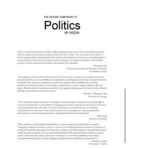 خرید و دانلود نسخه کامل کتاب Oxford Companion to Politics in India