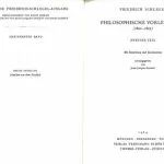 خرید و دانلود نسخه کامل کتاب Philosophische Vorlesungen (1800-1807)